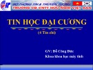 Bài giảng Tin học đại cương - Đỗ Công Đức