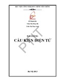 Bài giảng Cấu kiện điện tử - Đỗ Mạnh Hà, Trần Thị Thúy Hà, Trần Thị Thục Linh