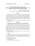 So sánh đa dạng sinh học tuyến trùng trong hai loại ao nuôi tôm (công nghiệp và quảng canh) ở rừng ngập mặn Cần Giờ, TP Hồ Chí Minh