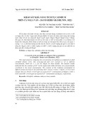 Khảo sát khả năng tích tụ Cadmium trên cá Ngựa vằn - Danio rerio (Hamilton, 1822)