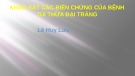 Bài thuyết trình Khảo sát các biến chứng của bệnh túi thừa đại tràng