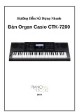 Hướng dẫn sử dụng nhanh đàn Organ Casio CTK-7200