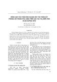 Động lực học phản ứng quang xúc tác phân hủy phenol đỏ trong pha lỏng trên xúc tác TiO2 biến tính bằng Doping Nitơ