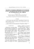 The effect of organic compounds on the chitinase activity the dissociation constant calculation of the "Chitinase-metallic ion" complex