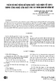 Thăm dò khả năng sử dụng chất thải điện tử (CRT) trong công nghệ sản xuất Frit và men cho đồ gốm sứ