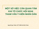 Bài giảng Hình thức tham vấn - Nguyễn Ngọc Thành