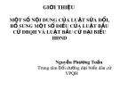 Bài giảng Giới thiệu một số nội dung của luật sửa đổi, bổ sung một số điều của Luật Bầu cử ĐBQH và Luật Bầu cử đại biểu HĐND - Nguyễn Phương Tuấn