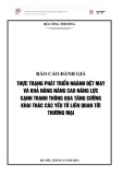 Báo cáo đánh giá: Thực trạng phát triển ngành dệt may và khả năng nâng cao năng lực cạnh tranh thông qua tăng cường khai thác các yếu tố liên quan tới thương mại