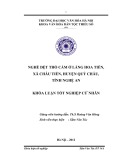 Tóm tắt khóa luận tốt nghiệp cử nhân: Nghề dệt Thổ Cẩm ở làng Hoa Tiền, xã Châu Tiến, huyện Quỳ Châu, tỉnh Nghệ An - Sầm Văn Túc