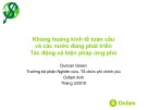 Bài thuyết trình: Khủng hoảng kinh tế toàn cầu và các nước đang phát triển - Tác động và biện pháp ứng phó