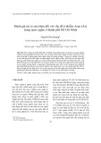 Đánh giá rủi ro sức khỏe đối với vấn đề ô nhiễm Asen (As) trong nước ngầm ở thành phố Hồ Chí Minh