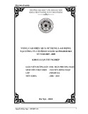 Tóm tắt Khóa luận tốt nghiệp: Nâng cao hiệu quả sử dụng lao động tại Công ty Cổ phần sách Alphabooks  từ năm 2007 - 2009