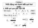 Bài giảng Kinh tế lượng - Chương 3: Mở rộng mô hình hồi qui hai biến