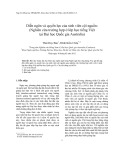 Diễn ngôn và quyền lực của sinh viên cội nguồn: (Nghiên cứu trường hợp ở lớp học tiếng Việt tại Đại học Quốc gia Australia)