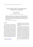 Về kiểu “ẩn danh” nhân vật - Tiếp cận qua một số tiểu thuyết Việt Nam đương đại