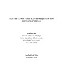 Cách tiếp cận mới về xếp hạng tín nhiệm ngân hàng thương mại Việt Nam - Võ Hồng Đức