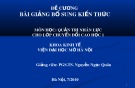 Đề cương bài giảng Quản trị nhân lực (cho lớp chuyển đổi cao học 1) - PGS.TS. Nguyễn Ngọc Quân