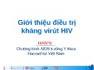 Bài giảng Giới thiệu điều trị kháng virút HIV