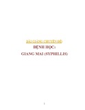 Bài giảng chuyên đề Bệnh học: Giang mai (Spyphillis)