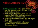 Bài giảng Viêm amiđan cấp