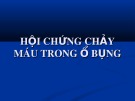 Bài giảng Hội chứng chảy máu trong ổ bụng