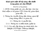 Bài giảng Khái quát một số kỹ năng cần thiết trong giám sát của ĐBQH - PGS.TS. Lê Thanh Bình