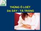 Bài giảng Thủng ổ loét dạ dày - tá tràng - TC Y Hà Nội