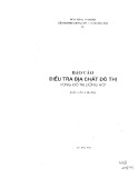 Báo cáo Điều tra địa chất đô thị vùng đô thị Đồng Hới - Hồ Vương Bính (chủ biên)