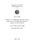 Luận văn Thạc sỹ Nông nghiệp: Nghiên cứu nấm Rhizoctonia solani kuhn gây hại trên cây lạc tại Nghi Long, Nghi Lộc, Nghệ An vụ xuân năm 2013 - Phan Anh Thế