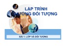 Bài giảng Lập trình hướng đối tượng: Bài 1 - Lớp và đối tượng