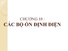 Bài giảng Khí cụ điện - Chương 10: Các bộ ổn định điện