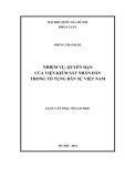 Tóm tắt Luận văn Thạc sĩ Luật học: Nhiệm vụ, quyền hạn của viện kiểm sát nhân dân trong tố tụng dân sự Việt Nam