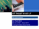 Bài giảng Kỹ thuật vi xử lý: Chương 3 - Dư Thanh Bình