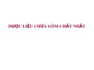 Bài giảng Dược liệu chứa gôm, chất nhầy