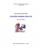 Giáo trình Thực hành chuyên ngành hữu cơ (hệ Cao đẳng): Phần 2