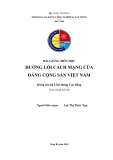 Bài giảng môn học Đường lối cách mạng của Đảng Cộng sản Việt Nam - Lại Thị Thúy Nga