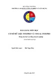 Bài giảng Cơ sở dữ liệu Foxpro và Visual Foxpro - Bùi Ngọc Huy
