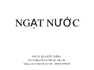 Bài giảng Ngạt nước - Phỏng - PGS.TS. Bùi Quốc Thắng