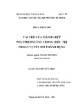 Luận án Tiến sỹ Y học: Vai trò của mảnh ghép polypropylene trong điều trị thoát vị vết mổ thành bụng