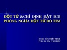 Bài giảng Đột tử & chỉ định đặt ICD phòng ngừa đột tử do tim - TS.BS. Tôn Thất Minh