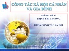 Bài giảng Công tác xã hội cá nhân và gia đình (chương 1,2&3)