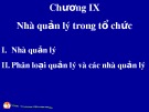 Bài giảng Quản trị học đại cương: Chương 9 - ThS. Trương Quang Vinh