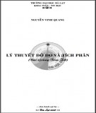 Lý thuyết độ đo và tích phân (Bài giảng tóm tắt): Phần 1 - Nguyễn Vinh Quang