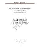 Bài giảng Xây dựng các Hệ thống nhúng - Huỳnh Thúc Cước