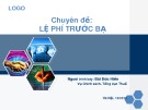 Bài giảng Chuyên đề: Lệ phí trước bạ - Bùi Đức Hiền
