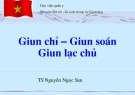 Bài giảng Giun chỉ, giun soắn, giun lạc chủ - TS. Trần Ngọc San