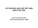 Bài giảng Cơ chế điều hòa nội tiết sinh sản ở gia súc