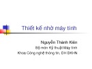 Bài giảng Thiết kế nhờ máy tính - Nguyễn Thành Kiên