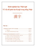 Kinh nghiệm học Nhật ngữ: Về vấn đề phát âm Kanji trong tiếng Nhật