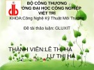 Đề tài thảo luận: Gluxit